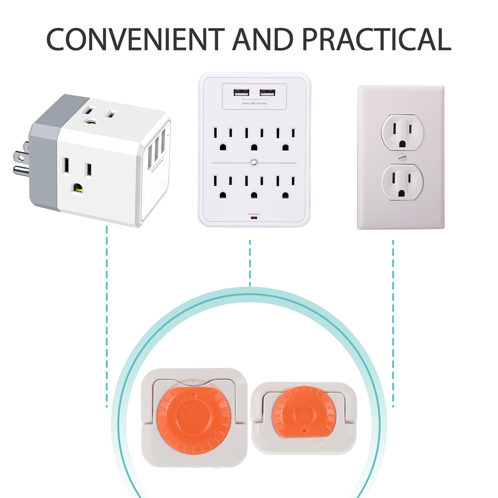 24 Cubiertas de Enchufes Unive - Outlet Cover Baby reseña y precio